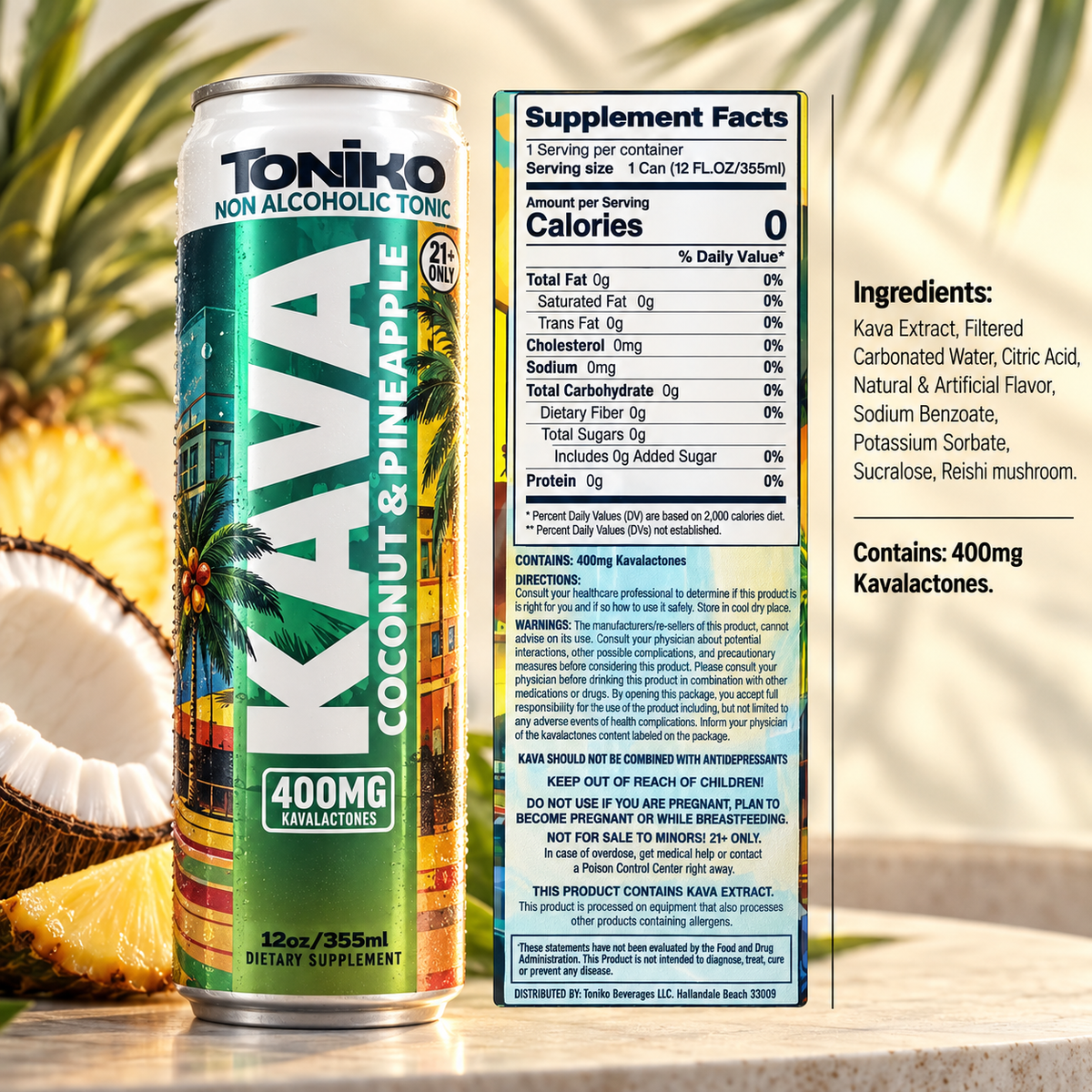 coconut-pineapple ingredients